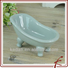 Hot Céramique Porcelaine Mini Baignoire Savon Accessoires pour salle de bain